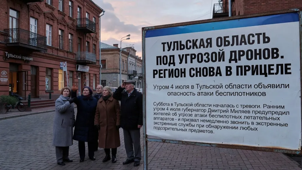 Тульская область под угрозой дронов. Регион снова в прицеле